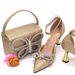 Women's Shoes Classic Women's Pointed Bow Back Bag Sandals Catwalk Style Square Box Handbag Butterfly Accessories Versatile_vogvips.com