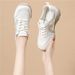 Retro Casual Style Sneakers For Daily Commuting, Comfortable For Women, Round Toe, Lightweight, Mesh, Breathable, Casual German Training Shoes_vogvips.com