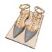 Chunky-heeled French Rivet Cloed-toe Andal, Fairy 2026 New Tyle Elegant Pointed-toe Ingle Hoe, Fahionable_vogvips.com