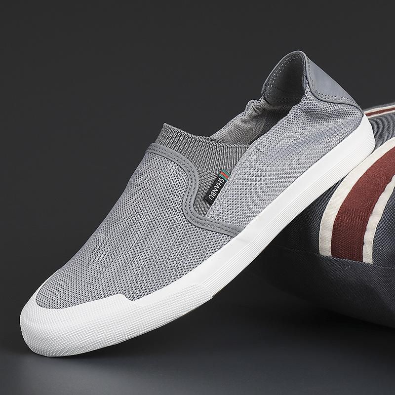 New Spring Mesh Breathable And Lightweight Men's Shoes Casual Shoes Soft Sole Slip-On Fashion For Men Sneakers Men_vogvips.com