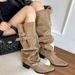 2025 Autumn Winte's Large Tube Suede Hot Girl Over-the-Knee Long Pointed Toe Chunky Heel Slimming Slouch Boots_vogvips.com