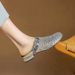 Soft Leather Closed-Toe Half-Slip For Women 2025 Summer New Hollow Out Internet Celebrity Flat Hole Outdoor Casual Slippers_vogvips.com