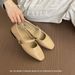 Flat Black Mary Jane For Women 2025 Spring New Round Toe Shallow Mouth One Strap Commuter Versatile Single Shoes_vogvips.com
