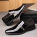 Euro Step 100% Genuine Business Formal Men's Leather Casual Soft Sole Breathable Office Slip-On Shoes_vogvips.com