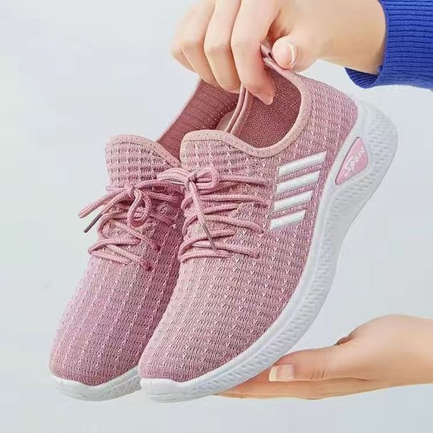 2024 Women's Casual Walking Shoes Soft Soled Fashionable Sock Design Mother Shoes Sports Single Shoes for Ladies_vogvips.com