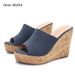 Women's Platform Peep-Toe Sandals - Wide Width Comfortable Casual Slides For Women_vogvips.com