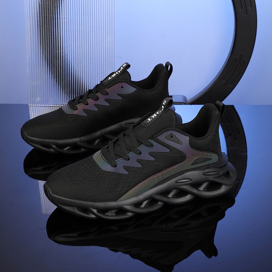 Fashion Casual Men's Breathable Mesh Running Youth Fried Dough Twists Soled Sports Men's Fashion Shoes Large_vogvips.com