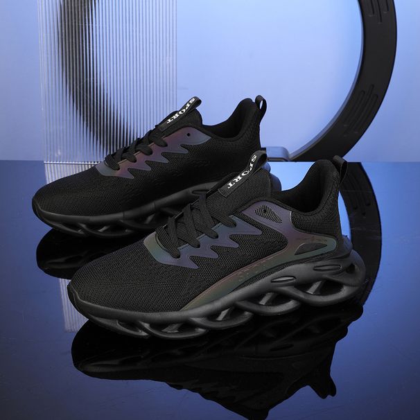 Fashion Casual Men's Breathable Mesh Running Youth Fried Dough Twists Soled Sports Men's Fashion Shoes Large_vogvips.com