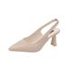 Spring/Summer New Pointed High Heels Thin Heel Closed Toe Sandals Backless Shallow Mouth Single Shoes Women_vogvips.com