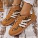 Mix Color Women's Autumn Sneakers Fashion Splicing Flat Heel Vulcanized Female Lace-Up Non-Slip Pu Leather Casual Shoes_vogvips.com