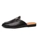 P7 YEINSHAARS Designer Slipon Men Casual Shoes Luxury Brand High Quality Genuine Leather Slipper Loafers Summer Half Shoes For Men_vogvips.com
