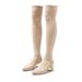 Women's Shoes Rhinestone Elastic Slimming Pointed Toe Fashionable Transparent High Heel Sexy Boots_vogvips.com
