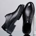 Men's Elevator Dress Shoes 8CM Thick Sole Lace-up Low-cut Leather Shoes_vogvips.com