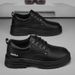 Men's Work Boots Slip-Resistant Durable Casual Shoes For Outdoor Hiking Construction With Rubber Sole Work Wear Labor Protection Shoes_vogvips.com