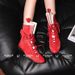 MTX 2025 New Niche Boxing Suede Lace-up Ankle Flat Height-increasing German Training Boots_vogvips.com