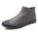 European Warm Series Autumn Winter New Cotton Low-top Casual Trendy Leather Versatile Slip-on Men's Shoes_vogvips.com