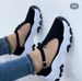 22 Autumn New Large Thick Sole Contrast Suede Buckle With Bow Tie Casual Single Shoe Female_vogvips.com