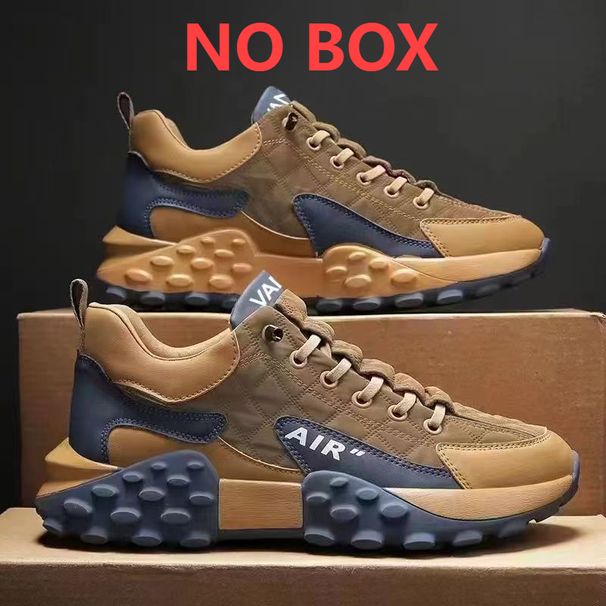 Leather-top Waterproof Daddy Shoes Men's Platform Elevating Sports Casual Shoes Men's Fashion Shoes_vogvips.com