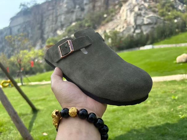 Summer Vintage Matte Brogan Bootie With Head Cover, Softwood Sole, Laid-back Mule Shoes, Versatile For Outerwear, Flat-bottom Slip-on Shoes_vogvips.com