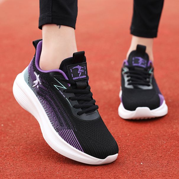 Jonidan Genuine Women's Sports Spring And Autumn Breathable Mesh Running Lightweight Soft Sole Casual Travel Shoes_vogvips.com
