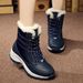 Autumn Cross-Border Boots Fleece-Lined And Thickened, Korean Style, Versatile Student Snow Boots, Mid-Calf Cotton Shoes_vogvips.com