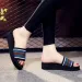 Free Freight 2026 New Women's Summer Thick Slope Heel Casual Word Slippers Foam Sandals Fashion Wear Sponge Bottom Beach_vogvips.com