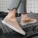 White Canvas Women Couple Slip On Flat Comfortable Casual Fashion Platform Ladies Vulcanized Shoes Atillas Mujer 240607_vogvips.com