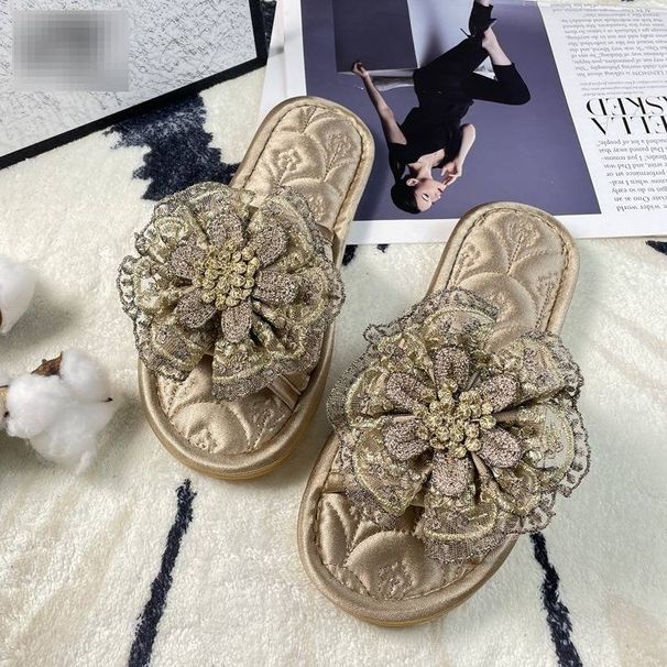 European Style Fabric Couple Slippers Unisex Indoor Use Non Slip Quiet Rubber Soles All Seasons_vogvips.com