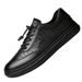 Men's Sports Shoes First Layer Cowhide Soft Leather Outdoor Low-top Black Board Shoes Breathable Men's Shoes_vogvips.com