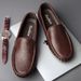 2024 New Slip-On Loafers Live Streaming One-Step Lazy Hollow Casual Driving Large Size Men's Shoes_vogvips.com