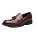 Business Loafers Size Korean Small Slip-On Version Trendy Leather Casual Style British Shoes_vogvips.com
