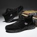 High-Top Outdoor Casual Shoes, Genuine Leather Men's Martin Boots, Wear-Resistant, Anti-Slip, Large Size Men's Shoes_vogvips.com