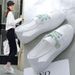 Little White Shoes Women's Thin Mesh Breathable Mesh Shoes Korean Edition Student Children Flat Bottom One Pedal Lazy Shoes_vogvips.com