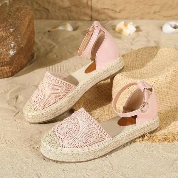 Women's Shoes Version Of Rope Bottom Sandals For Women New Comfortable Versatile Hollow Sandals For Women Fisherman Sandals For Outdoor Wear_vogvips.com