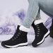 Women's Winter Snow Boots With Thick Fleece Lining, Water-Resistant Synthetic Leather Upper, Non-Slip Rubber Sole For Outdoor Activities_vogvips.com