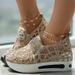 2026 New Sequined Large Size Platform Sneakers Women's Fashion Mesh Breathable Foot Wedges_vogvips.com