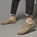 Little White Shoes Men's Board Shoes Cowhide Surface Comfortable And Breathable Low-top German Training Shoes Sports_vogvips.com