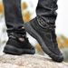 Autumn Winter New Top Layer Cowhide Hiking Men Outdoor Casual Soft Sole Lace-Up Low-Top Genuine Leather Men's Travel_vogvips.com