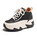 Niche High Top For Women In The Autumn Of , New Versatile Sponge Cake Thick Soles, Elevated Height, Sports And_vogvips.com