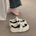 Ant City Korean Style White Niche Design 2025 New Versatile Thick Soled Canvas Women's Casual Beggar Board Shoes_vogvips.com