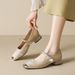 Square Head French Mary Jane Shoes New Chinese Style Thick Heel Shallow Mouth Single Shoes Women_vogvips.com