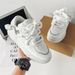 Men's Chunky Sole Sneakers – Low-Top Platform Shoes, Breathable PU Upper, Lightweight EVA Cushion, Streetwear Fashion For Casual Wear_vogvips.com