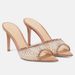 Women's Rhinestone High Heel Slides - Pointed Toe Open Toe Dressy Sandals_vogvips.com