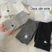 year New Grey Heart-shaped Mid-calf Socks For Women, A Pile Of Women_vogvips.com