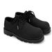 Men's Derby Shoes Chunky Sole Low-Cut Leather Casual Shoes For Youth - Breathable & Waterproof PU Upper, Rubber Sole (Black, Sizes 39-44)_vogvips.com