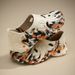 Trendy EVA Coconut Hole For Men And Women Summer Kanye Sandals Outdoor Graffiti Thick Sole Cushioning Beach Shoes_vogvips.com