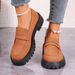 Spring And Autumn New Le Fu Large Size Sponge Cake Thick Bottom Set Casual Single Solid Color Fashion Lazy Shoes_vogvips.com