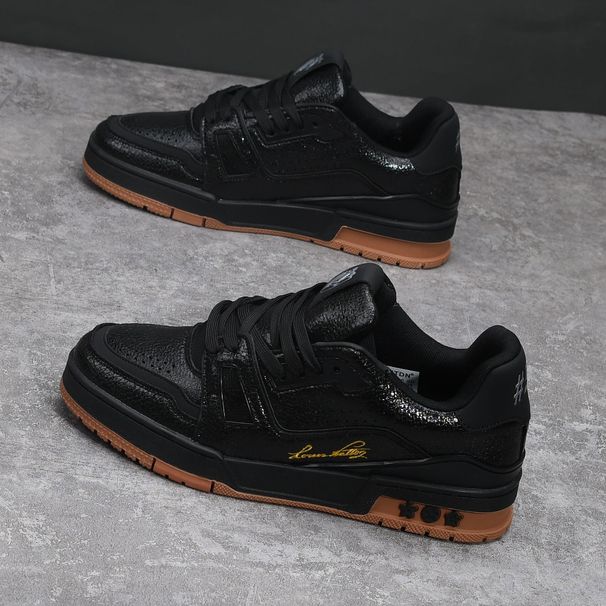 Men's Trendy Chunky Dad Sneakers, Retro Platform Shoes With Flat & Height Increase Options, Unisex Casual Fashion Footwear_vogvips.com