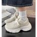 High-End Versatile Thick-Soled White Sneakers For Women Spring And Autumn Platform Height-Increasing Board 2025 New_vogvips.com
