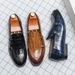 Suitable For All Seasons Large Monk Double Stitching 38-48 Size Loafers Men's Wedding Shoes Leather_vogvips.com